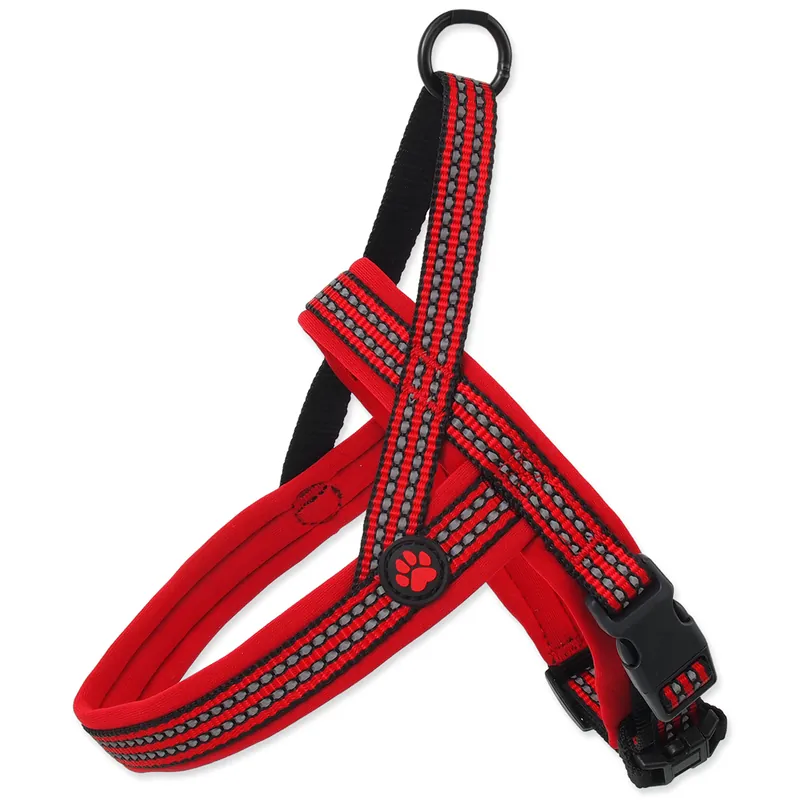 Horká Nabídka Postroj ACTIVE DOG Neoprene červený S