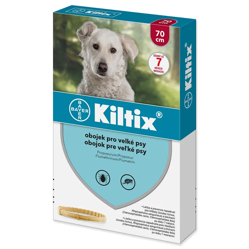 Obojek BAYER KILTIX antiparazitní 70 cm Levný