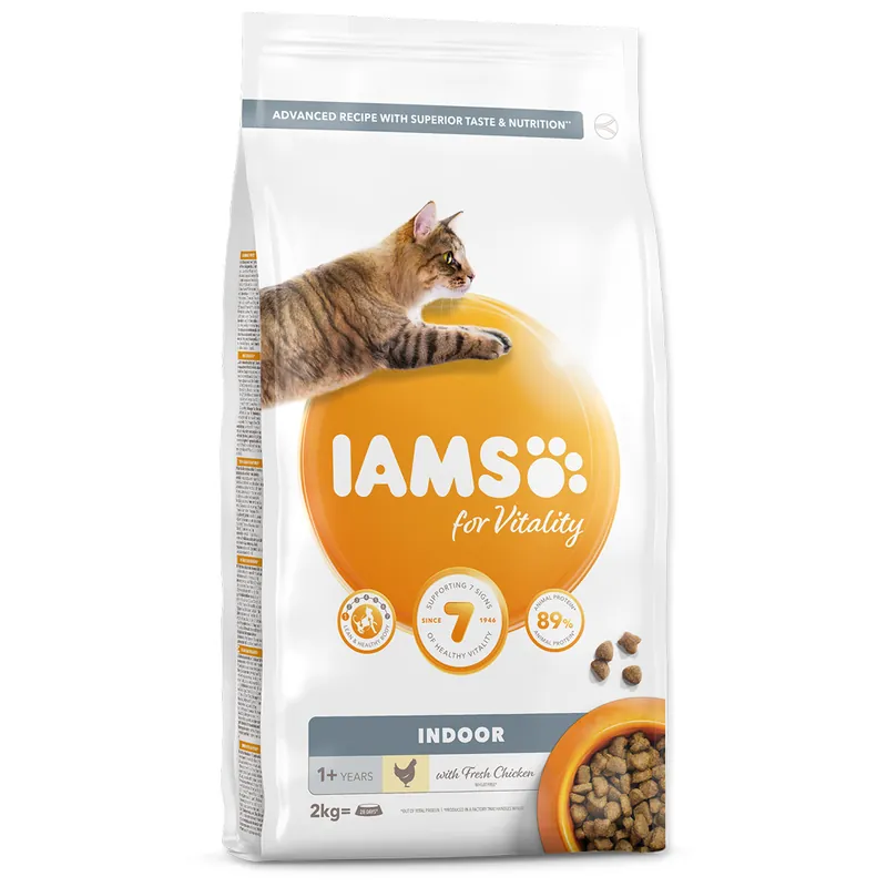 IAMS for Vitality Indoor Cat Food with Fresh Chicken 2kg Hit Sezóny