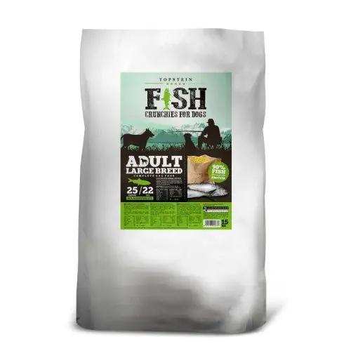 Sezónní Sleva FISH CRUNCHIES FOR DOGS ADULT LARGE BREED 15kg
