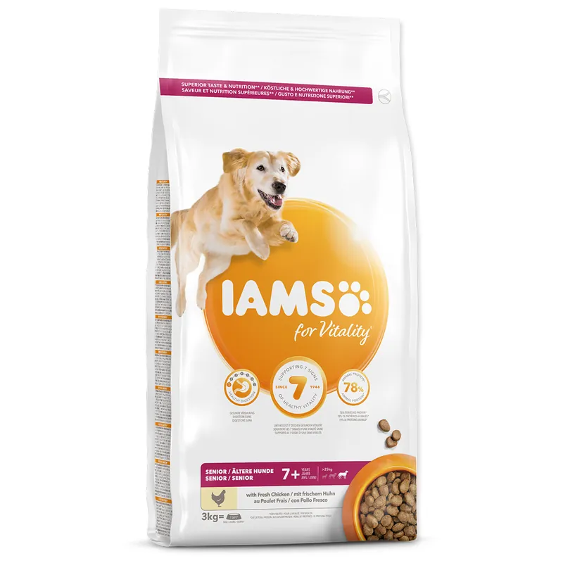 Poslední Šance IAMS Dog Senior Large Chicken 3kg