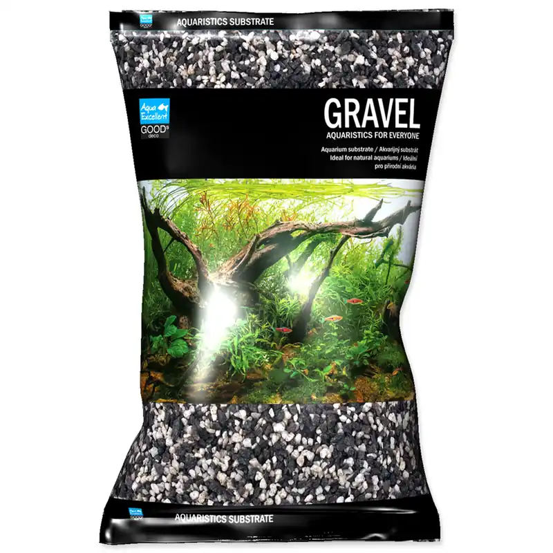 Drť AQUA EXCELLENT černá bílá 4-8 mm 8kg Akční Cena