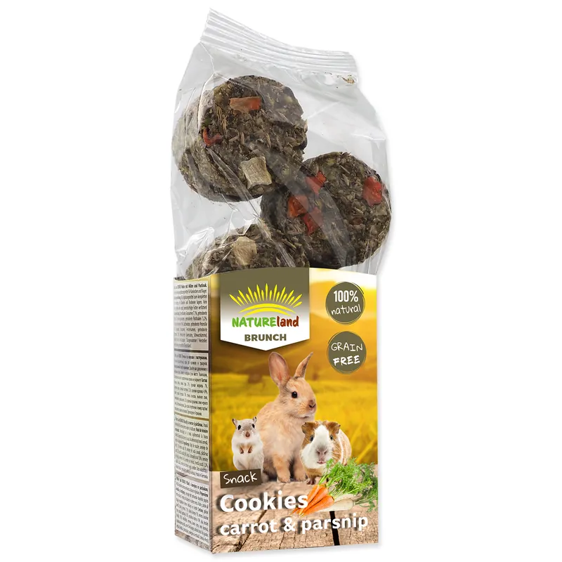 Pochoutka NATURE LAND Brunch sušenky s mrkví a pastinákem 120g Cenově Výhodný