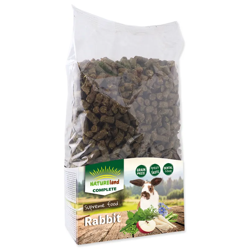 Expresní Doručení Krmivo NATURE LAND Complete pro králíky a zakrslé králíky MONO 1,7kg