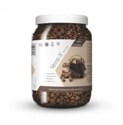 Expresní Doručení Verm-X Přírodní granule proti střevním parazitům pro kočky 650g