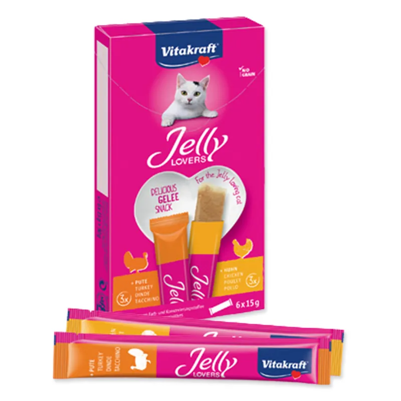Zlevněný VITAKRAFT Jelly Lovers MP kuře / krůta 90g