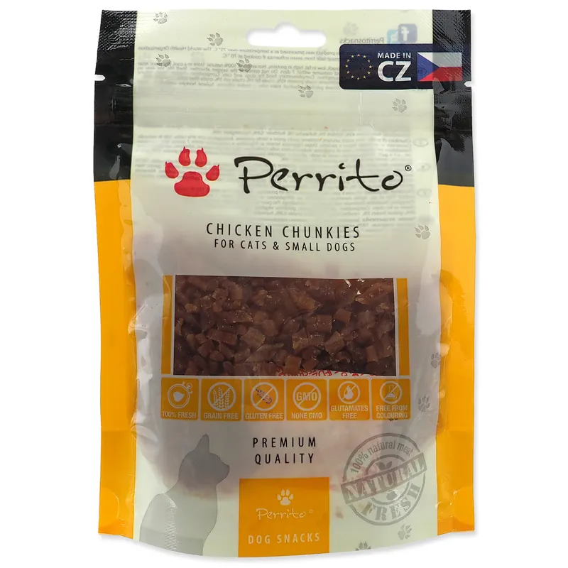 Pochoutka PERRITO Chicken Chunkies 100g Novinka