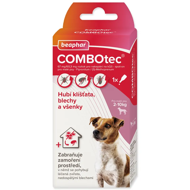 Objednat Nyní Spot On BEAPHAR COMBOtec pro psy S 2 - 10kg 0.67ml