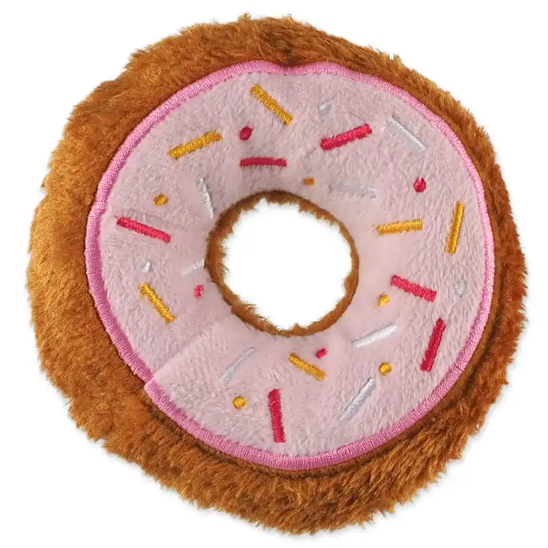 Hračka DOG FANTASY donut růžový 12,5cm Vrácení Zdarma