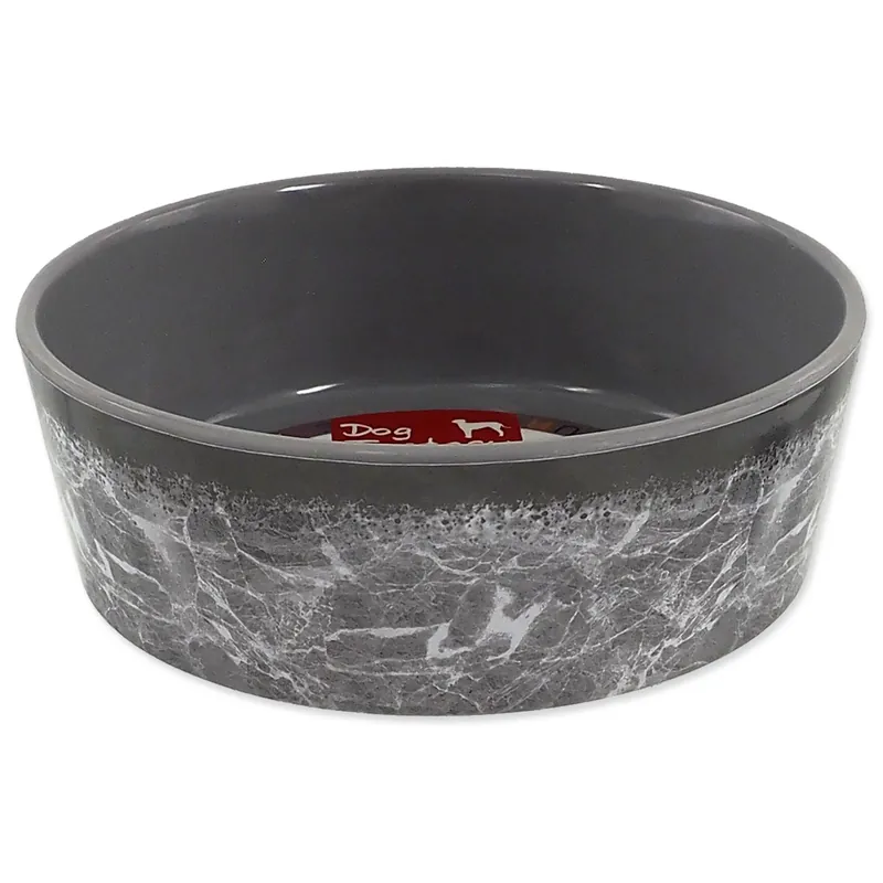 Dokud Zásoby Vydrží Miska DOG FANTASY vzor mramor šedá 15 cm 0,5l