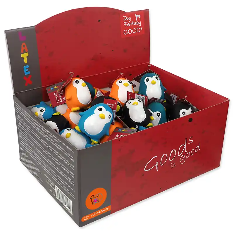Displej Hračky Dog Fantasy Latex Penguin set 60ks Aktuální