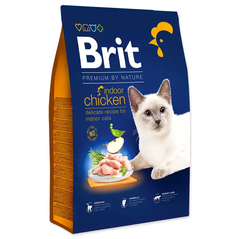 BRIT Premium by Nature Cat Indoor Chicken 8kg Oblíbený