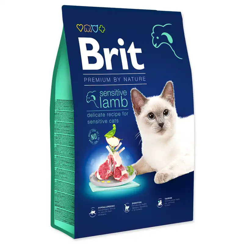 Novinka BRIT Premium by Nature Cat Sensitive Lamb 8kg