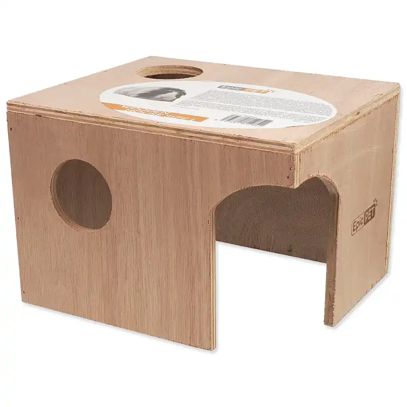 Domeček EPIC PET dřevěný L 25cm Tovární Cena