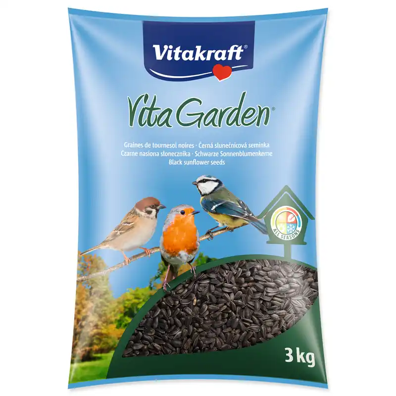 Speciální Cena Krmivo VITAKRAFT Vita Garden slunečnice černá 3kg