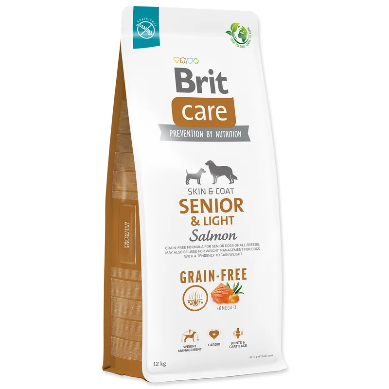 Akční Nabídka Krmivo Brit Care Dog Grain-free Senior & Light Salmon 12kg