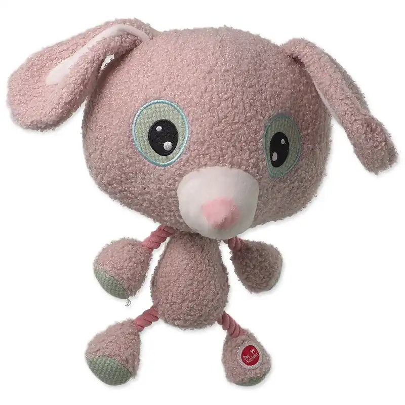 Sleva Hračka DOG FANTASY Big head králík plyšový pískací 30cm