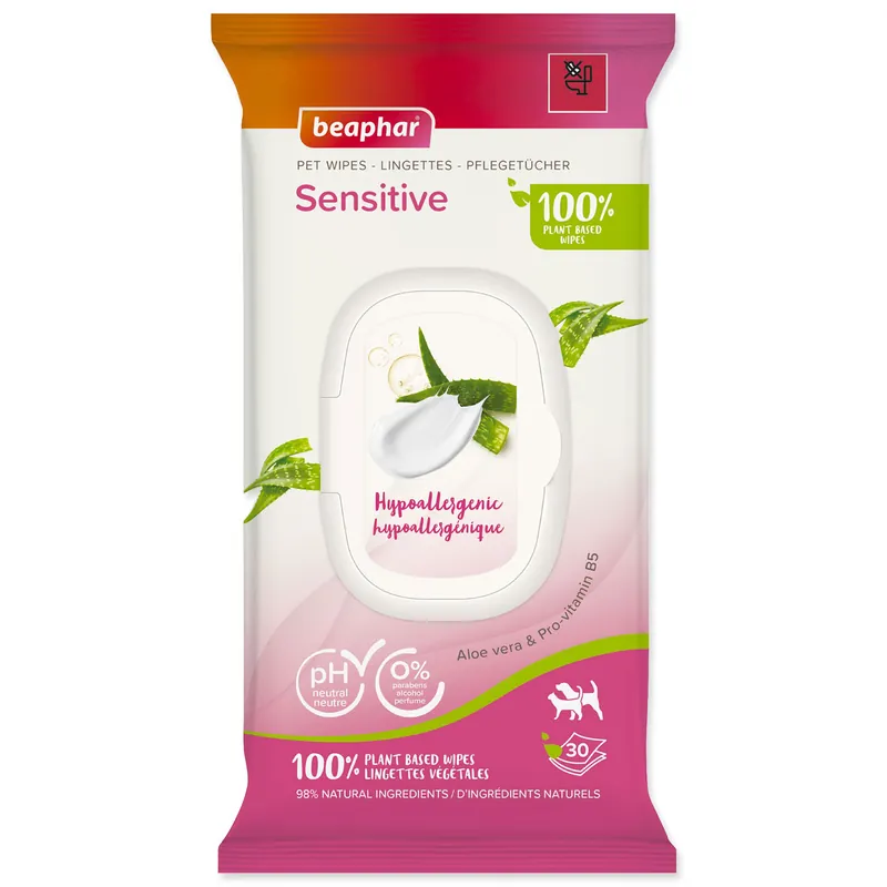 Rychlé Dodání Ubrousky BEAPHAR BIO Sensitive 30ks