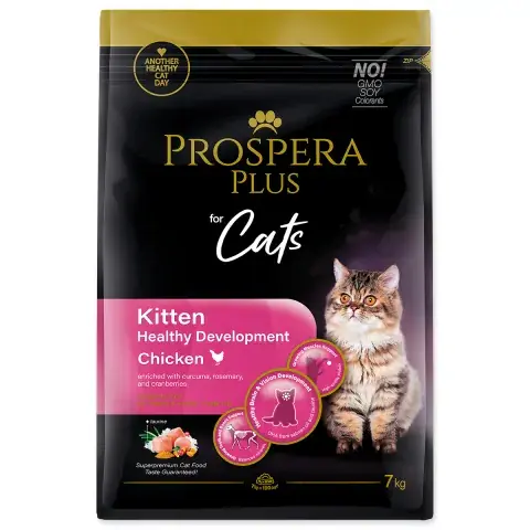 Expresní Doručení Krmivo Prospera Plus Kitten Chicken Healthy Development 7kg