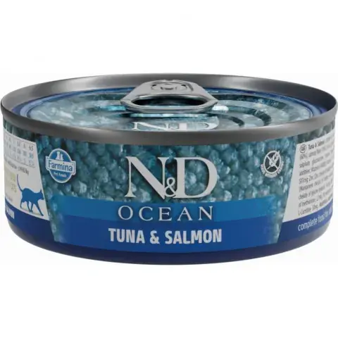 Akční Nabídka Konzerva N&D Cat Ocean Tuna & Salmon 70g