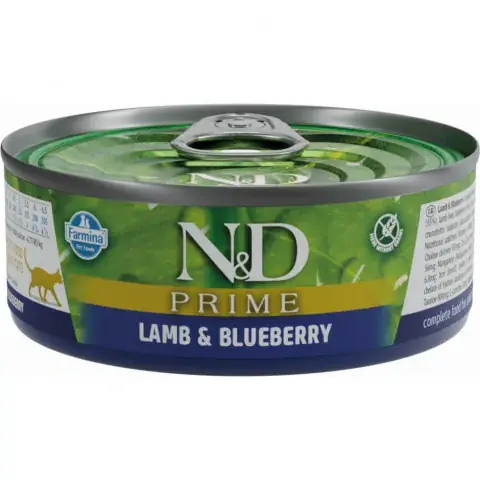 Autentický Konzerva N&D Cat Prime Lamb&Blueberry 70g
