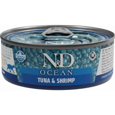 Značkový Konzerva N&D Cat Ocean Tuna & Shrimp 70g