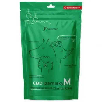 CBD pamlsky CurePoint Dental Care M 100g Nová Kolekce