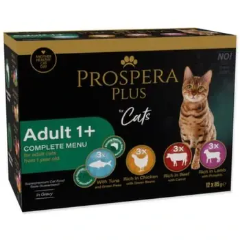 Kapsička Prospera Plus Adult 1+, 12x 85g Nová Kolekce