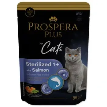 Expresní Doručení Kapsička Prospera Plus Sterelized 1+, Salmon, Peas 85g