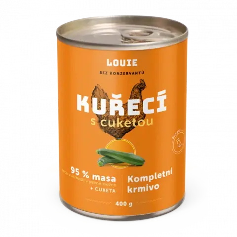 Konzerva Louie kuřecí s cuketou, vitamíny a minerály 400g Ihned K Objednání