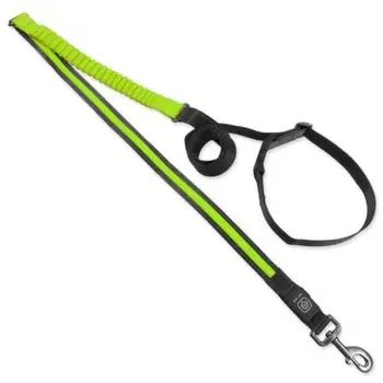 Vodítko Dog Fantasy USB LED nylonové běžecké oranžové 2,5x180-250cm Zlevněný