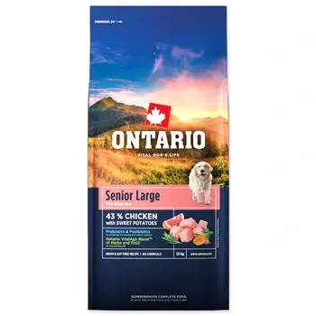 Aktuální Ontario Senior Large Chicken & Sweet Potatoes 12kg