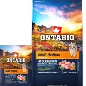 Bezpečná Platba Ontario Adult Medium Chicken & Sweet Potatoes 12 kg