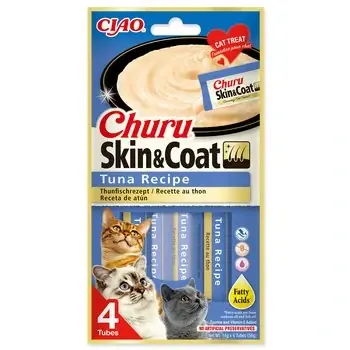 Pochoutka Churu Skin & Coat tuňák 4x14g Horká Nabídka