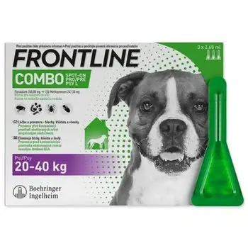 Levný FRONTLINE COMBO spot-on pro psy L (20-40 kg) - 3 ks