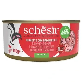 Konzerva SCHESIR tuňák a krevety v želé 140g Finální Výprodej