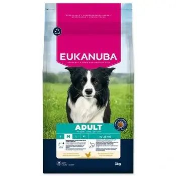 Krmivo EUKANUBA Adult Medium rich in fresh chicken 3 kg Sezónní Sleva