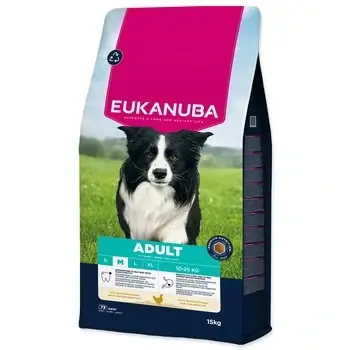 Akční Nabídka Krmivo EUKANUBA Adult Medium rich in fresh chicken 15 kg