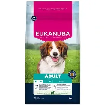 Expresní Doručení Krmivo EUKANUBA Adult Small and Medium breed rich in lamb 3 kg