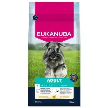 Krmivo EUKANUBA Adult Small rich in fresh chicken 15 kg Novinka