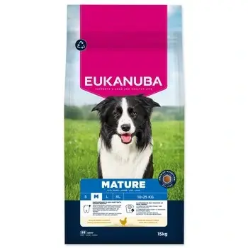 Zlevněný Krmivo EUKANUBA Mature Medium rich in fresh chicken 15 kg