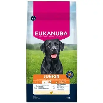 Krmivo EUKANUBA Junior Large rich in fresh chicken 15 kg Výhodná Nabídka