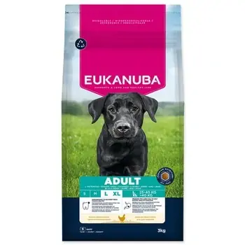 Rychlé Dodání Krmivo EUKANUBA Adult Large rich in fresh chicken 3 kg