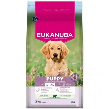 Tovární Cena Krmivo EUKANUBA Puppy Large rich in lamb 3 kg