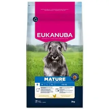 Super Cena Krmivo EUKANUBA Mature Small rich in fresh chicken 15 kg