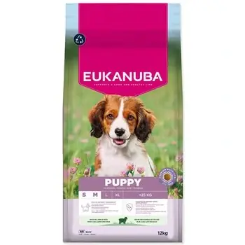 Krmivo EUKANUBA Puppy Small & Medium rich in lamb 12 kg Cenově Výhodný