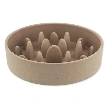 Výhodná Nabídka Miska Dog Fantasy proti hltání EcoStyle béžová 14cm, 750ml