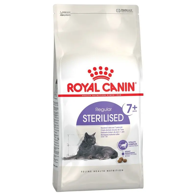 Royal Canin Sterilised 7+ granule pro stárnoucí kastrované kočky 0,4kg Nejlepší Volba