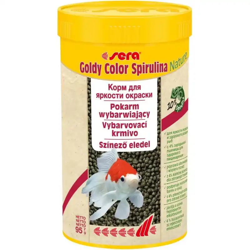 Sera Goldy Color Spirulina Nature 250 Ml Levný