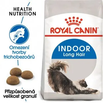 Hit Sezóny Royal Canin Indoor Longhair granule pro kočky žijící uvnitř a zdravou srst 2kg